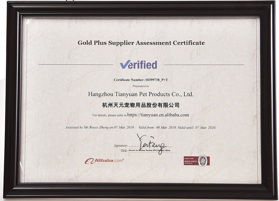 Bureau Veritas 供应商评估 杭州天元 2019