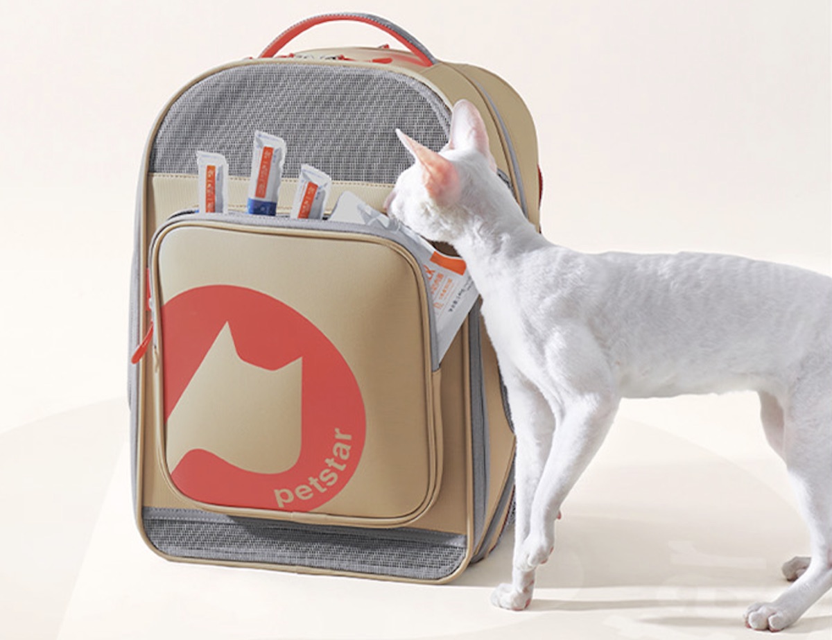 PETSTAR 灰米双肩背包